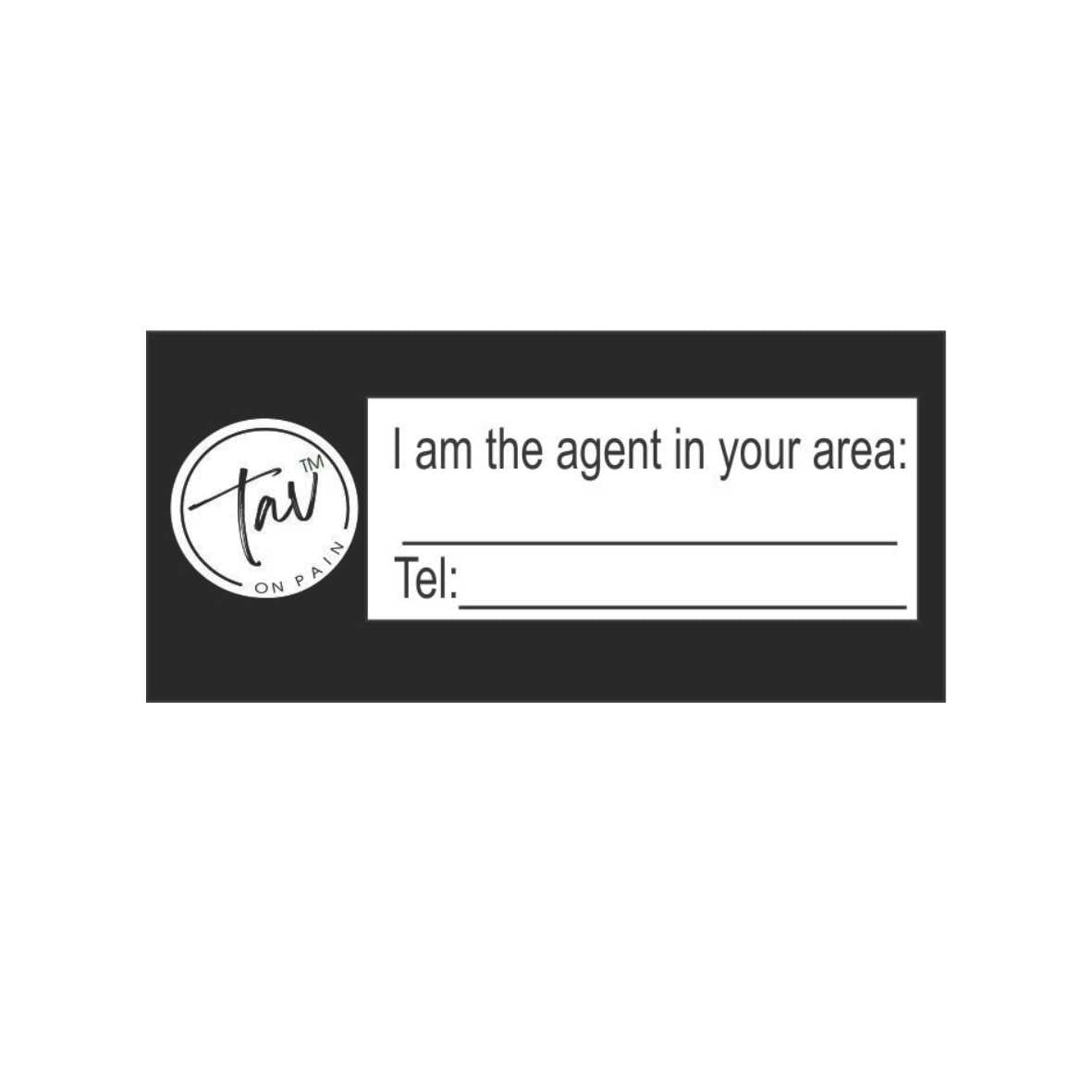 TAV on Pain Roll on Agent Label